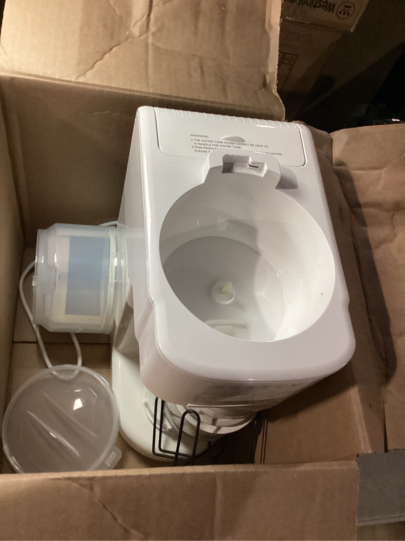 Condition photo showing As Is for Advanced Baby Formula Dispenser with Automatic Mix & Clean, Fast Formula Maker with Accurate Sensors, Instant Warm Water, Moisture-Proof Design, Fits Most Bottles & Formula, Dishwasher-Safe White