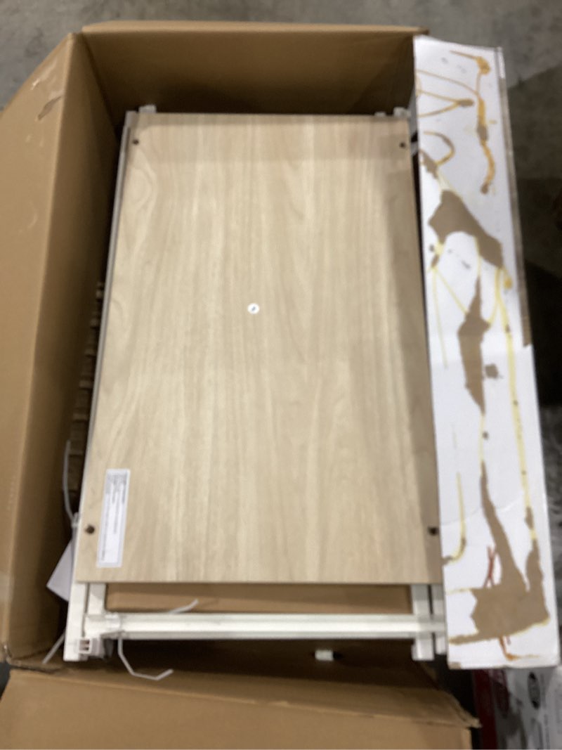 Condition photo showing As Is for origin 21 white steel drawer kit 24.57-in x 29.33-in