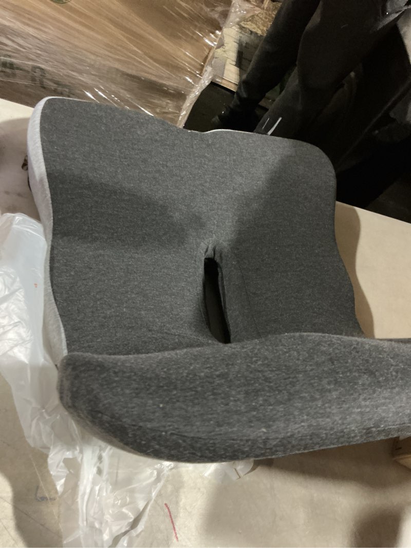 Condition photo showing As Is for Memory Foam Seat Cushion,Office Chair Cushion with Lumbar Support for Back Pressure Relief, Car Seat Cushion with Adjustable Strap,Sciatica Pad Cushions for Car,Truck, Desk,Gaming Chair