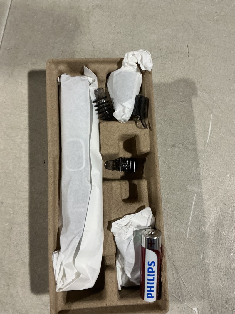 Condition photo showing As Is for norelco philips nose trimmer 5000 for nose, ears, eyebrows trimming kit, nt5600/62 black, silver 7.9 inch (pack of 1)