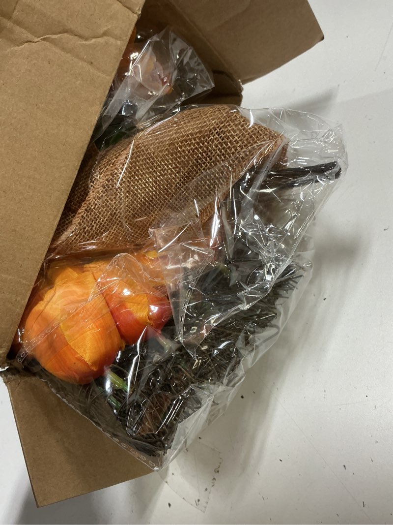 Condition photo showing New/Like New for Suncalla 2 Pack Easter Tulip Carrot Wreath Decoration, 24 Inch Spring Artificial Orange Carrot Wreat