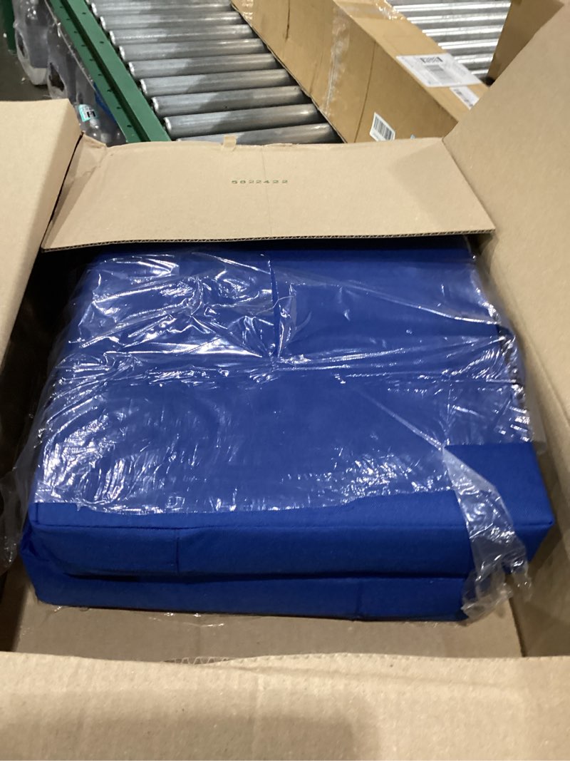 Condition photo showing New/Like New for fastmoment 2 pcs stadium seat cushions water-repellent bleacher seat cushions indoor & outdoor seat cushion for bleachers portable stadium cushion for sports events, office chairs, beaches black