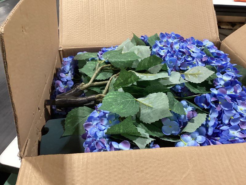 Condition photo showing Good Condition for faux hydrangea tree – 30 inch hydrangea tree artificial with white flowers, uv resistant outdoor hydrangea artificial plants in pot for indoor outdoor home porch decor (2 pack) white 2