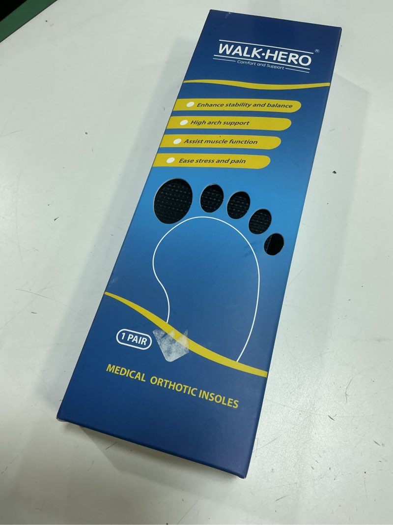 Condition photo showing New/Like New for Plantar Fasciitis Relief - Arch Support Insoles for Men Women, Shoe Inserts for Flat Feet, Orthotic Shoe Insoles All-Day Energy and Comfort with Every Step (Mens 11-11 1/2 | Womens 13-13 1/2) Blue Mens 11 - 11 1/2 | Womens 13 - 13 1/2