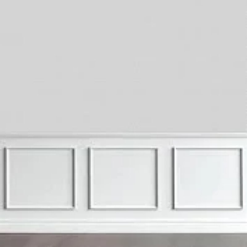 Wall Molding Kit Peel and Stick 12'' x 24'' Premade Wainscoting Panels Wall Molding Panel White Pre 
