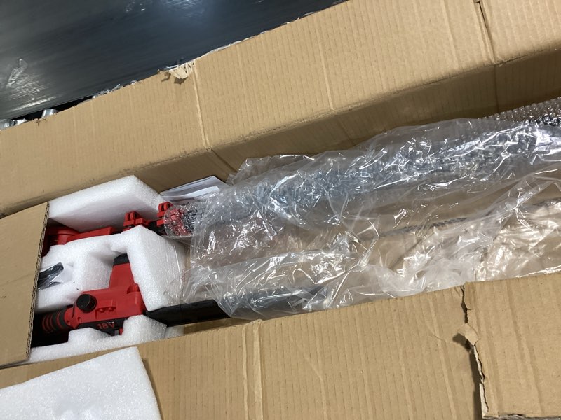 Condition photo showing Good Condition for 2-in-1 cordless 10-inch pole saw and chainsaw compatible with milwaukee 18v battery, total reach of max 15ft, auto oiling, electric pole saw for tree trimming pruning (battery not included) 2 in 1 pole saw