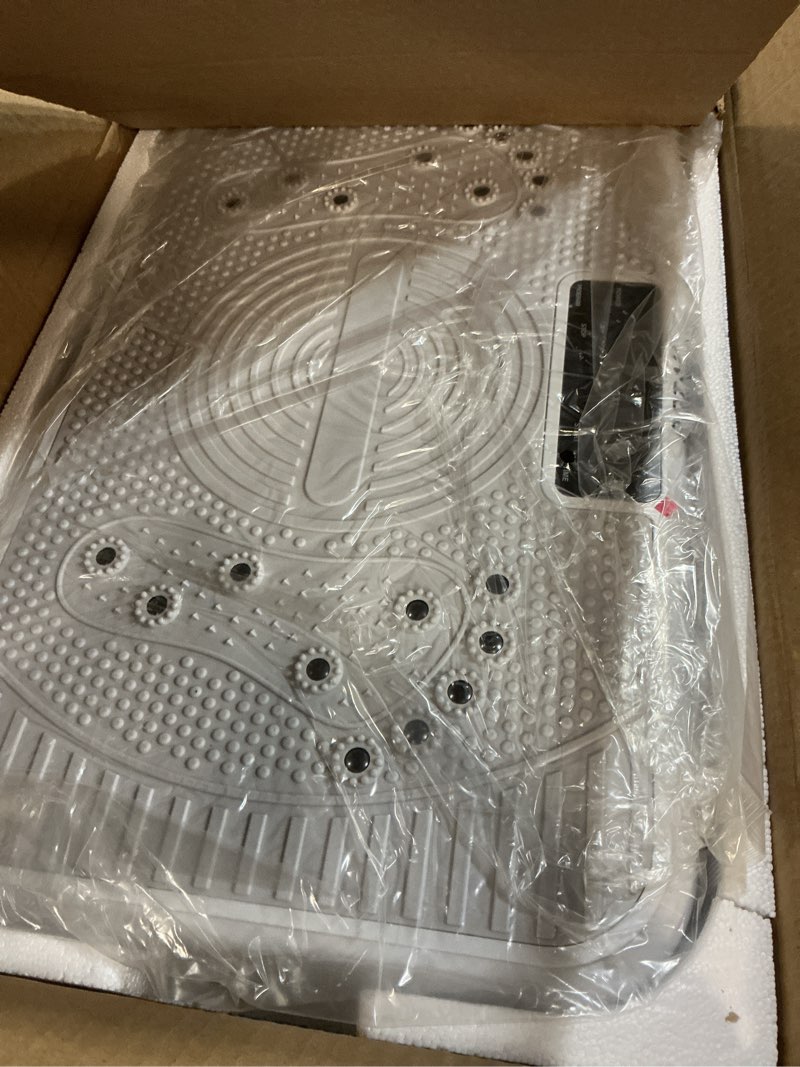 Condition photo showing Good Condition for Shake Plate Vibration Exercise Machine for Lymphatic Drainage Massager & Weight Loss, 400 lbs Capacity Whole Body Vibrating Plate Workout for Women and Men Baby Pink