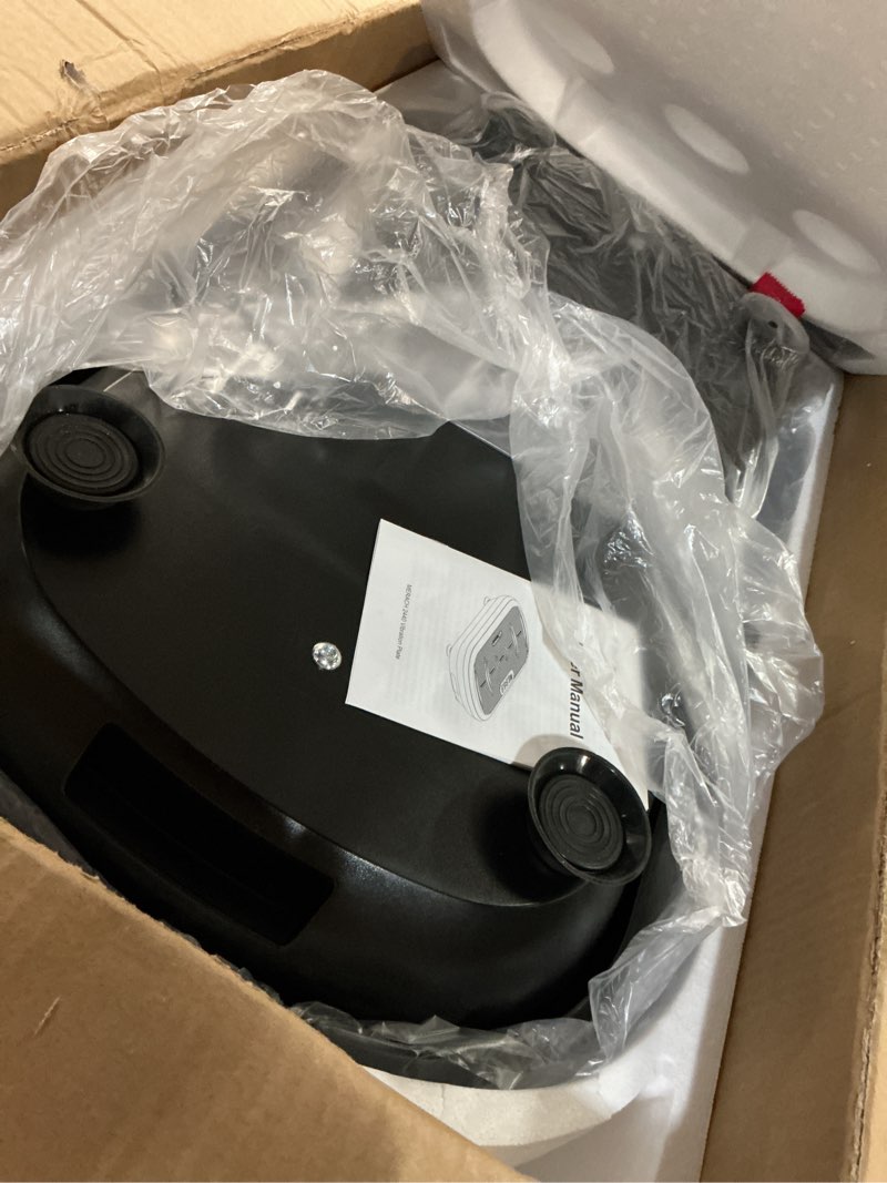 Condition photo showing Good Condition for merach vibration plate exercise machine, vibration plate 440 lbs capacity, bluetooth and silicone pedal, stimulate deep fat, vibration plate for lymphatic drainage, vibrating for weight loss black
