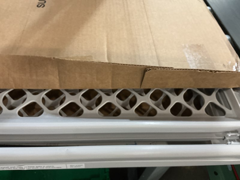 Condition photo showing As Is for north states 5-way pet gate, model# 8619