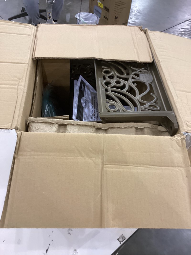 Condition photo showing New/Like New for Liberty GARDEN 704 Decorative Cast Aluminum Wall Mount Garden Hose Reel, Holds 125-Feet of 5/8-Inch Hose - Bronze No Hose Guide