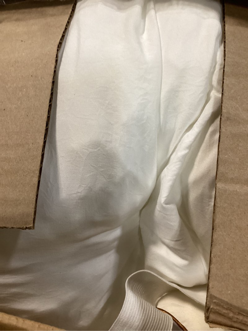 Condition photo showing As Is for mattress topper twin size, cooling extra thick breathable viscose made from bamboo mattress pad, soft quilted fitted mattress cover with 1000 gsm down alternative fill (8-21”deep pocket) white twin