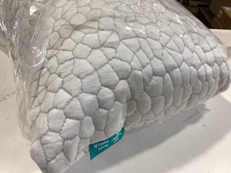 Condition photo showing Good Condition for qutool cooling pillow for sleeping, certipur-us shredded memory foam queen pillow set of 1, cool pillow for hot sleepers adjustable firm pillow for side, back, stomach sleepers soft yet support, white white-cooling basic queen(pack of 1)