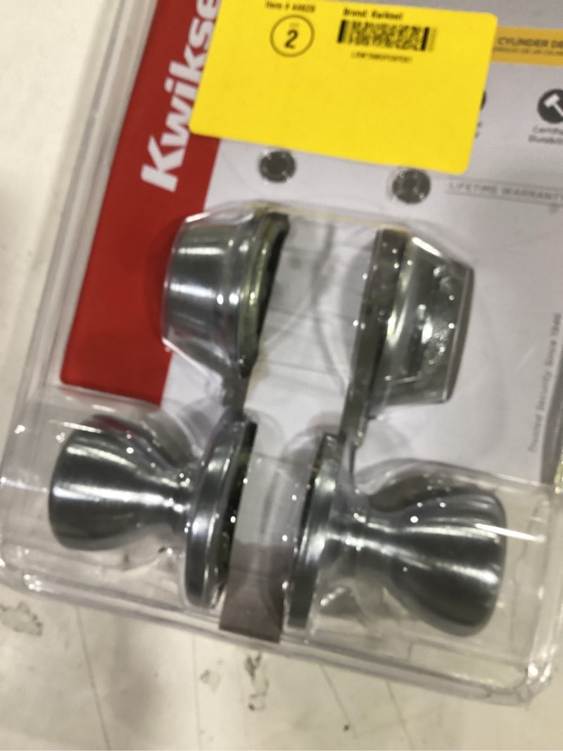 Condition photo showing As Is for kwikset 96900-381 690t 15 smt bbpkg satin nickel tylo entry combo set satin nickel (pack of 1) old latch