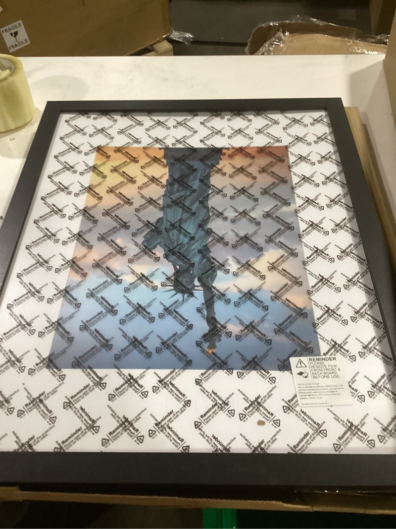 Condition photo showing Good Condition for SESEAT 16x20 Picture Frame Black, Display Pictures 11x14 with Mat or 16x20 without Mat, Photo Frames Wall Gallery, 1 Pack Black 16x20