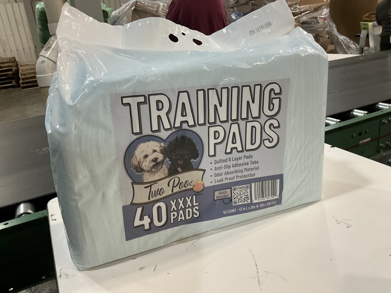 Condition photo showing New/Like New for Pee Pads for Dogs & Cats 40"x40" 40 Count, Puppy Pads Extra Large, Disposable Thicken Pet Training Pads for Doggie Rabbits, Incontinence Underpads Ultra Absorbent & Quick-Dry, Leakproof Potty Pad