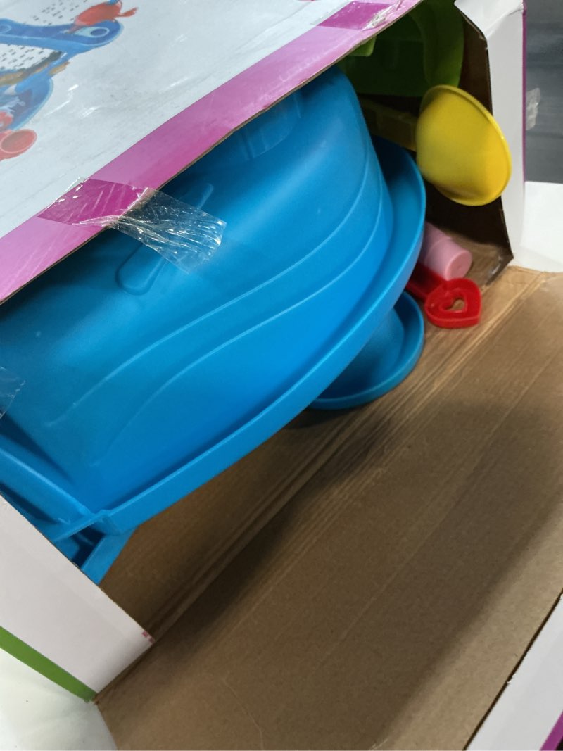 Condition photo showing Good Condition for jukudahu 3-tier water table for kids ages 4-8 3-5, sand and water table for toddler with beach toys, outdoor toys activity sensory play table, birthday gifts for toddlers 2 3 4 5 6 7 8 boys girls sand and water tbale