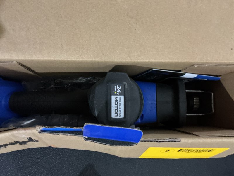 Condition photo showing As Is for kobalt 24-volt variable brushless cordless reciprocating saw (battery and charger not included)