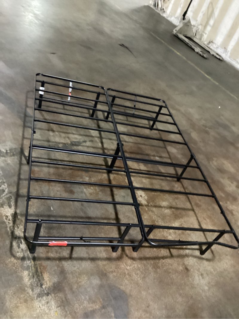 Condition photo showing Good Condition for zinus rumi 14in queen metal bed frame, quick assembly smartbase® mattress foundation, heavy duty sturdy steel with no box spring needed, eco-friendly packaging, black black queen basic assembly