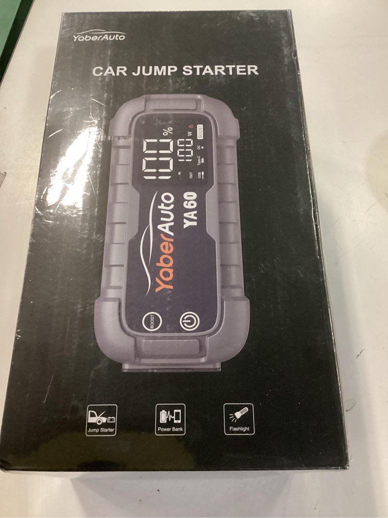 Condition photo showing New/Like New for trekure 10-in-1 car battery jump starter box with jump cables & gloves for all gas & 12l diesel, 8000a portable battery charger with air compressor, 160psi, pd45w charging