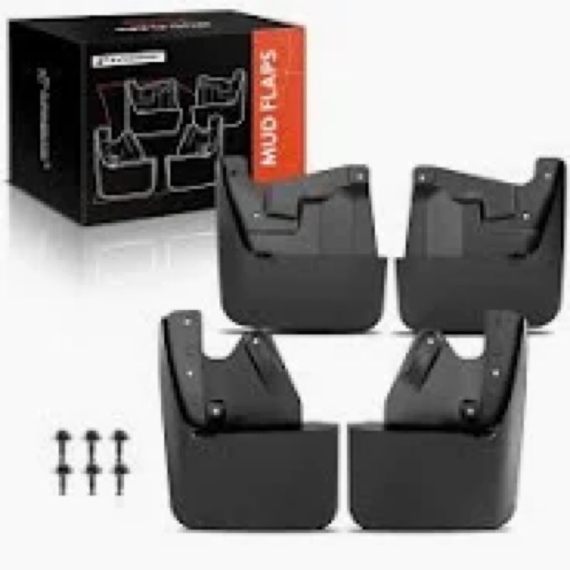 Mud Flaps Splash Guards Compatible with 2022-2025 Toyota Tundra, Front & Rear Set of 4, All-Weather