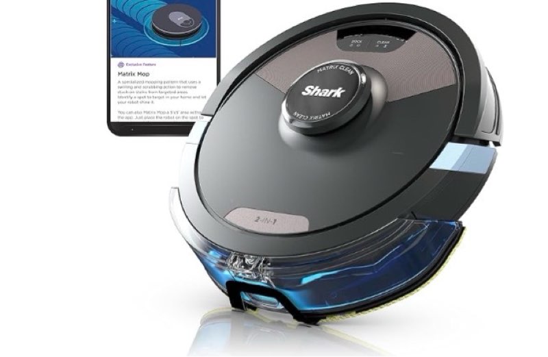 SHARK RV2620WD AI Ultra Robot Vacuum and Mop with Matrix Clean Navigation, CleanEdge Technology, Perfect for Pet Hair, Carpets, Hard Floors, Compatible with Alexa, Black/Mocha