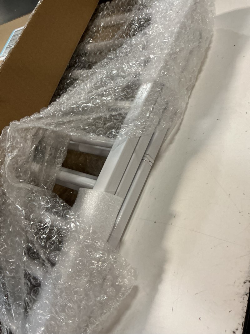 Condition photo showing Good Condition for dog gate, shyujajie adjustable extra wide short dog gate,small pet gate with 4 extension kits, pressure mounted for doorways & stairs (white, 18-48" w*14" h) 18-48"w*14"h white