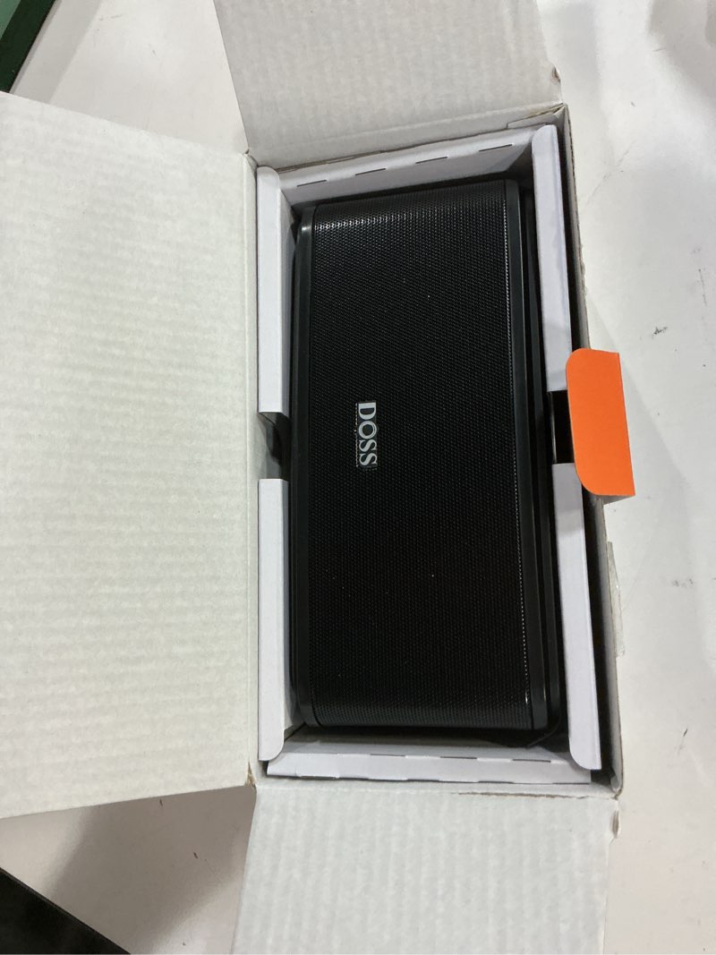 Condition photo showing Good Condition for doss soundbox touch wireless bluetooth speaker-12w hd sound with rich bass, ipx5 waterproof, 20h playtime, handsfree, for gatherings, home, office, outdoor, travel-black black modern
