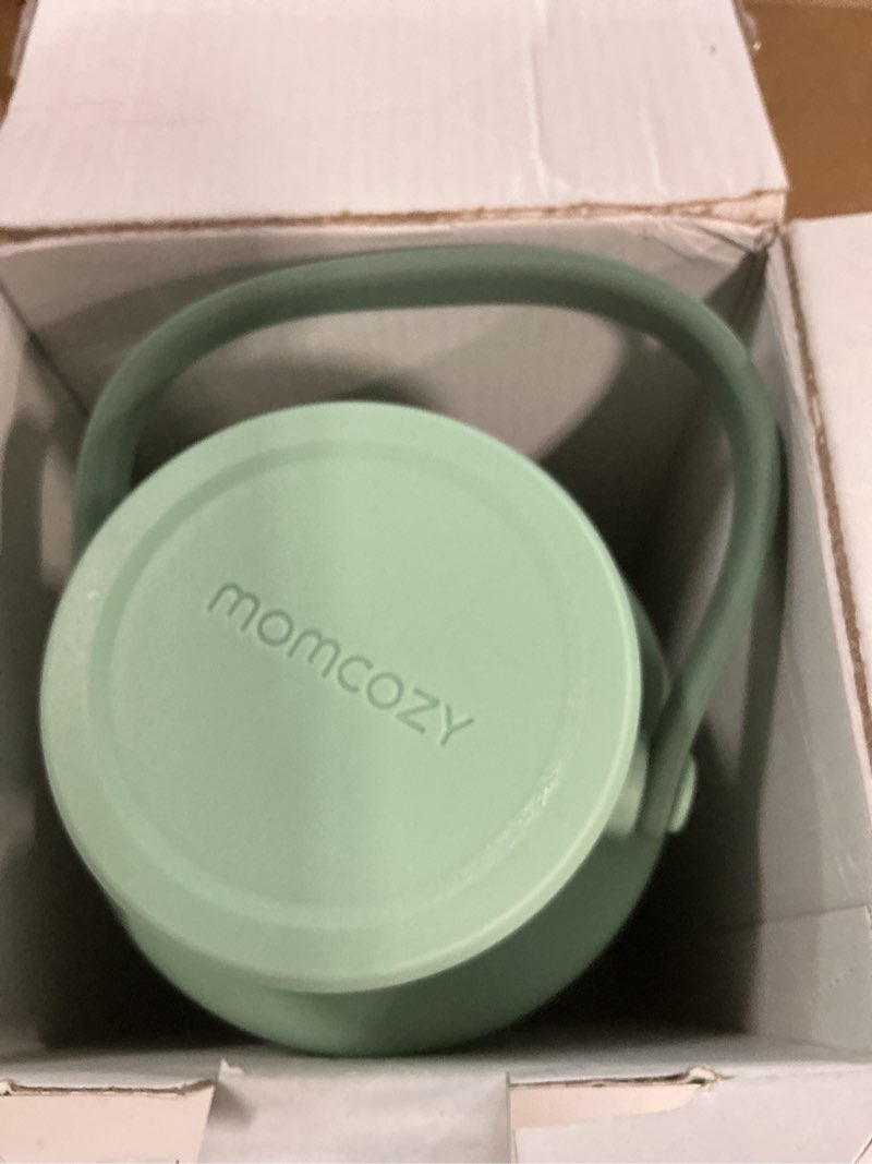 Condition photo showing New/Like New for momcozy 22oz portable breast milk cooler for outdoor, life saver with 360° total cooling for 24 hours, larger capacity travel breastmilk chiller with 2pcs baby bottles for breastmilk storage, green green 22oz