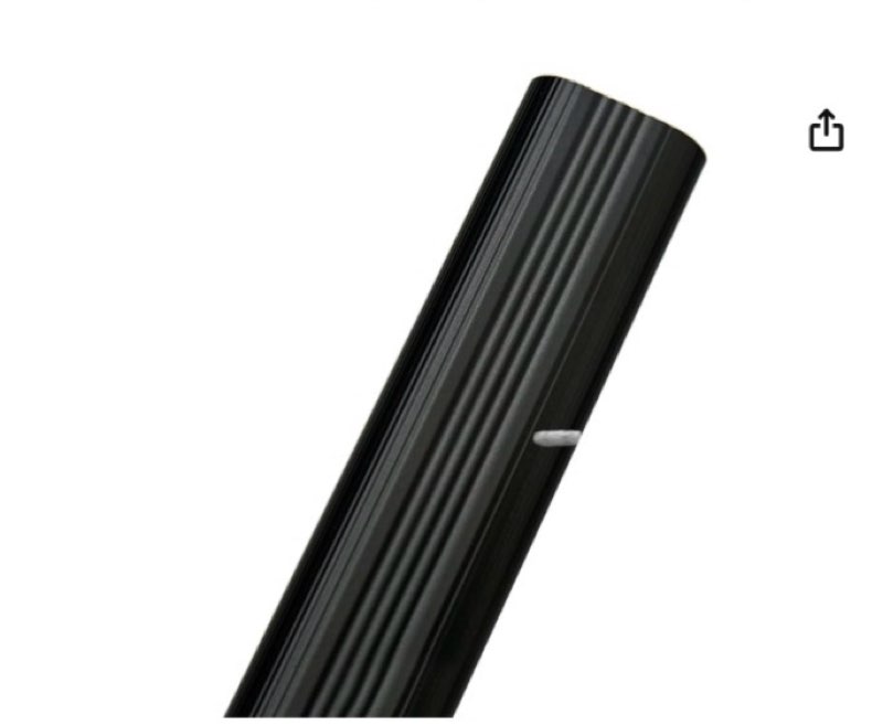 Aluminium Alloy Oval Closet Rod, 24 Inch Heavy Duty Wardrobe Hanging Rod, Durable Oval Shape for Clo