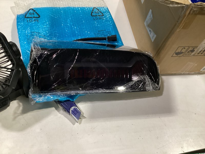 Condition photo showing Good Condition for led tail lights for toyota hiace 2005-2018 rear taillight assembly with turn signal drl reverse van brake light smoked lens hi05-bk