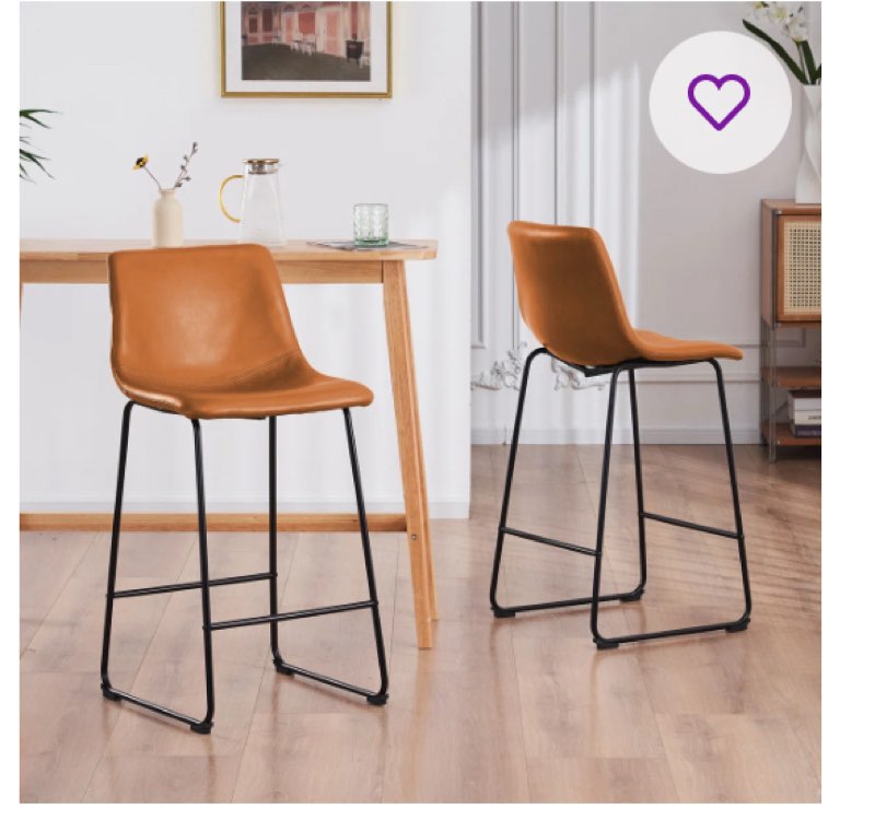 scher dining chairs, counter stool & bar stools (set of 2)