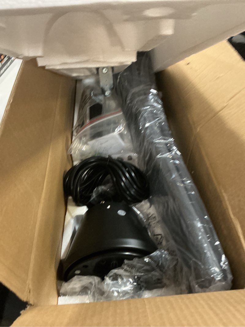 Condition photo showing New/Like New for depuley 52-inch outdoor ceiling fans: black plug in hanging ceiling fans with remote app control - hook type outdoor fans with light for gazebo pergola porch patio 3 cct dc motor reversible black 52 in