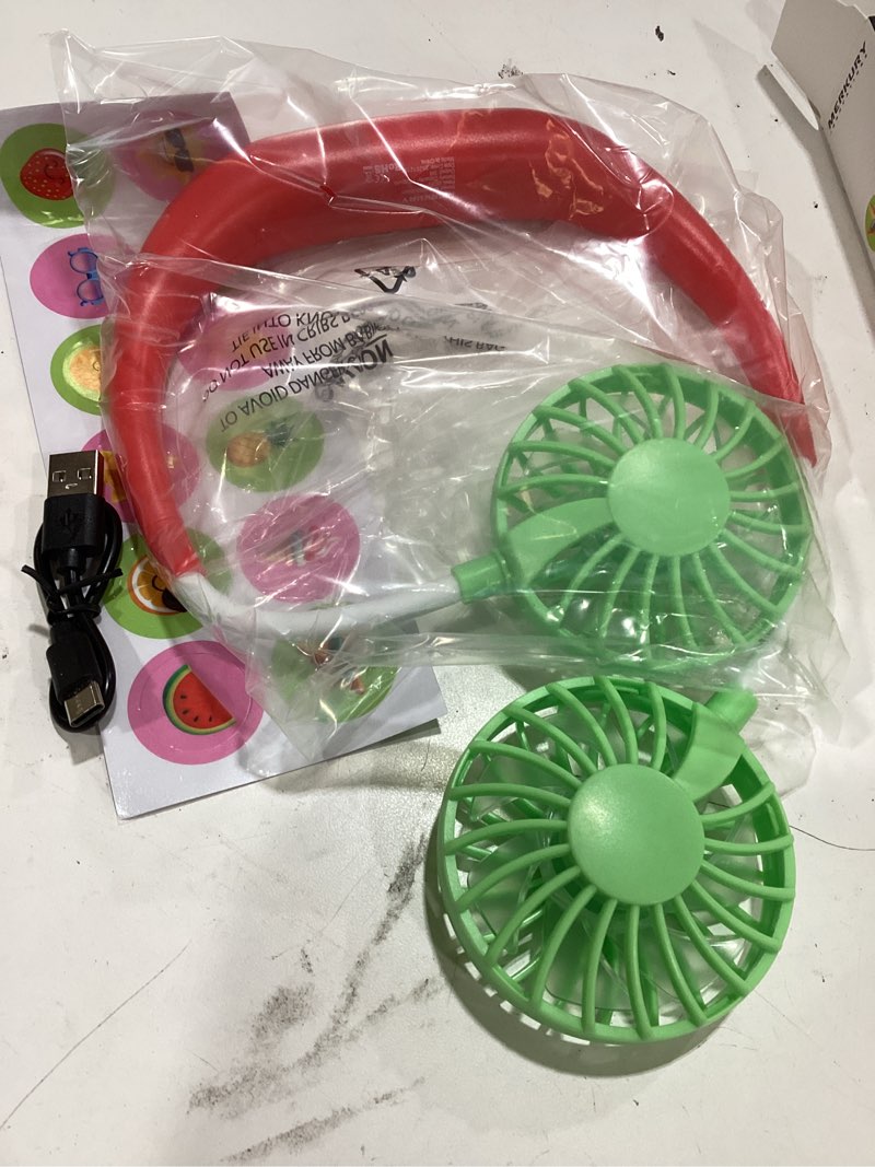 Condition photo showing Good Condition for breezebuddy portable wearable neck fan, hands-free usb-c rechargeable, white