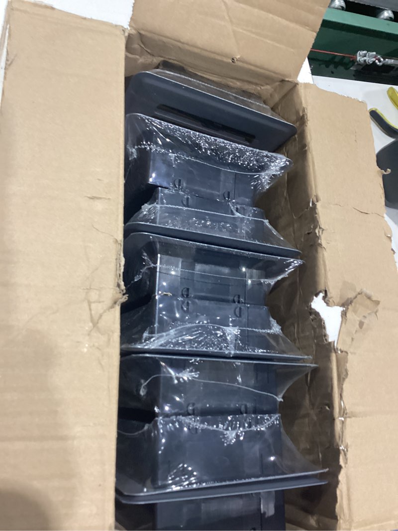 Condition photo showing Good Condition for floor register 4 x 12, 8 pack – gray heavy-duty steel vent covers for home floor with adjustable airflow control lever, easy installation and quiet operation for hvac systems floor vent