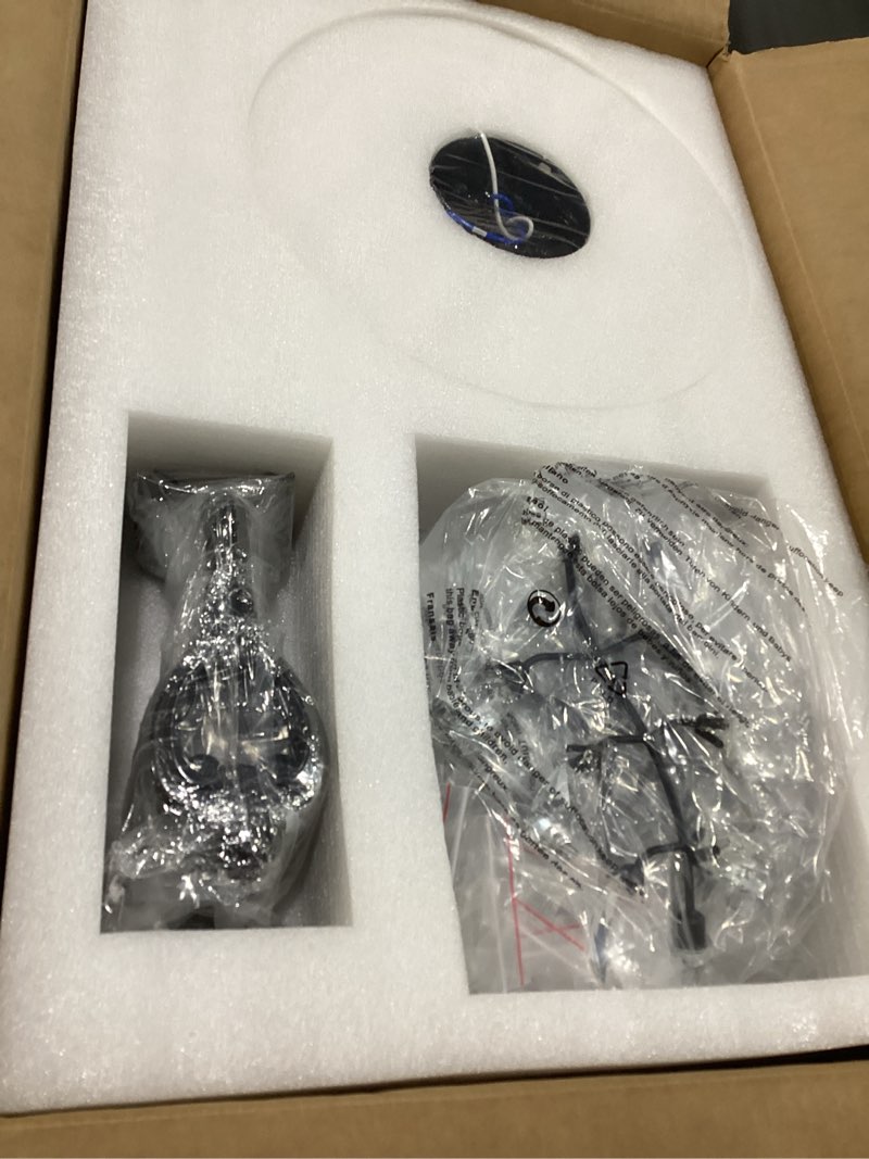 Condition photo showing New/Like New for 50" Reversible Crystal Ceiling Fan with Lights, Black Vintage Chandelier Fan with Remote Control, 6-Speed Adjustable & Quiet Motor – Fandelier for Bedroom, Living Room, Dining Room D50"xH26"