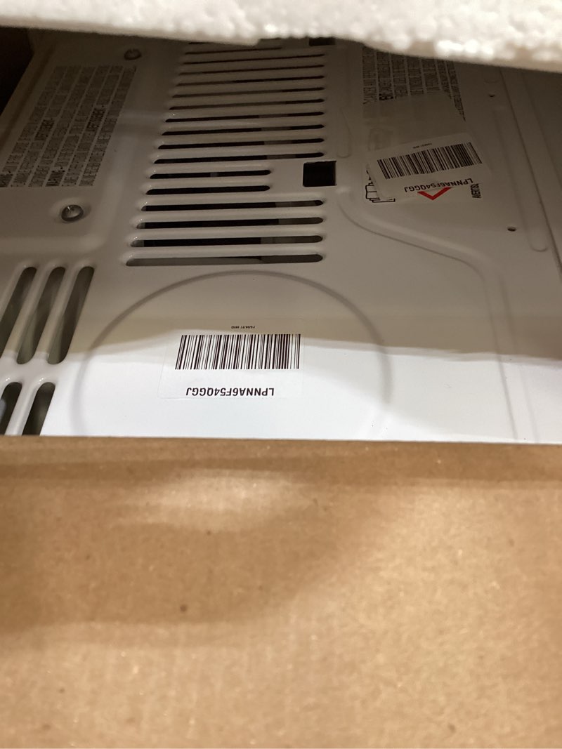 Condition photo showing As Is for midea 5,000 btu easycool small window air conditioner - cool up to 150 sq. ft. with easy-to-use mechanical controls and reusable filter, perfect for small bedroom, living room, home office