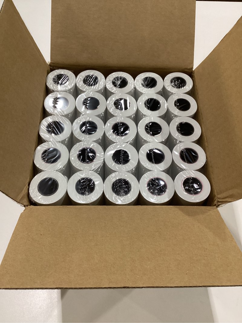 Condition photo showing New/Like New for 2 1/4" x 50' Thermal Paper Rolls (50 Rolls), BPA Free Receipt Paper, 58mm Thermal Receipt Paper Fits Mini POS Thermal Printer, Square Terminal Paper for Small Businesses 2 1/4" x 50 50 Roll