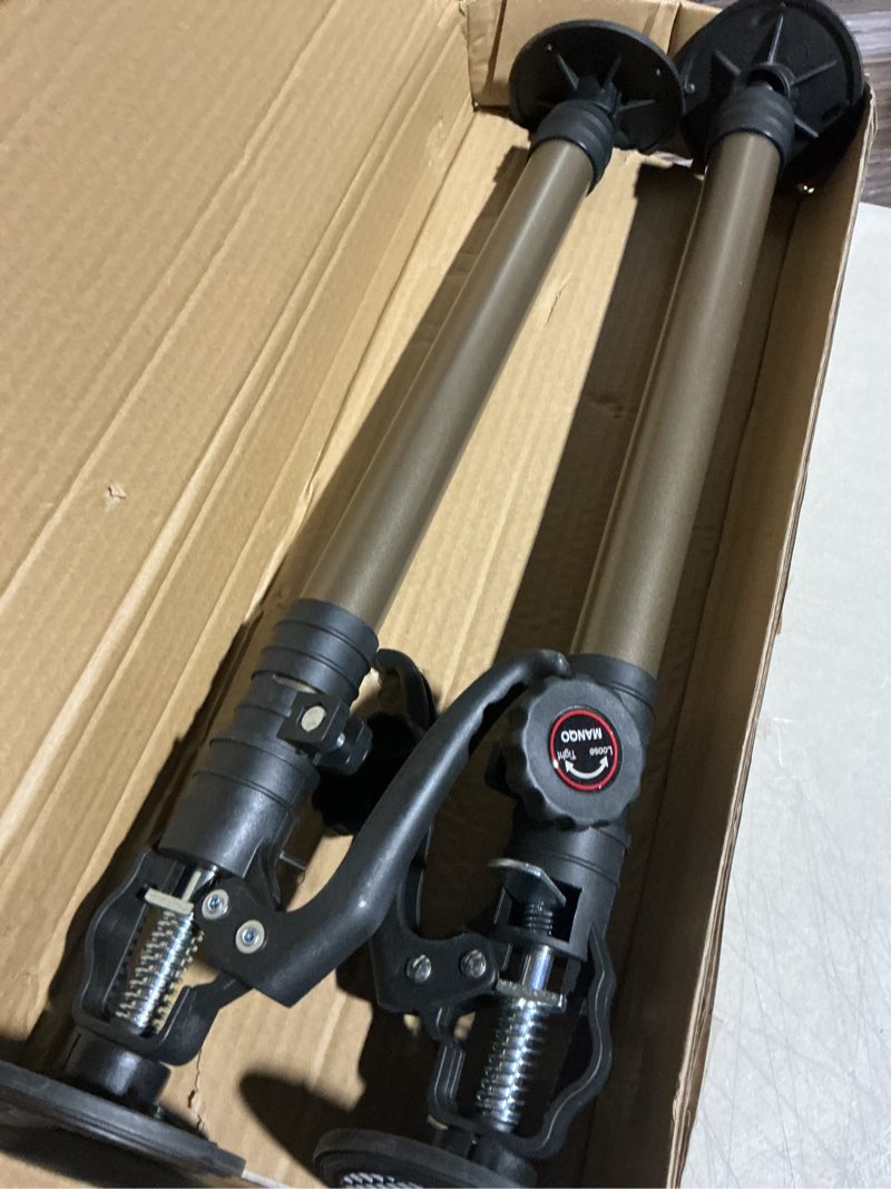 Condition photo showing As Is for manqo cabinet jack for installing cabinet?adjustable support pole?3rd hand support system?extend from 19.29 inch to 43.30 inch,supports up to 132lbs for drywall 2pcs set (patent design) 19.29"-43.30" 2pc