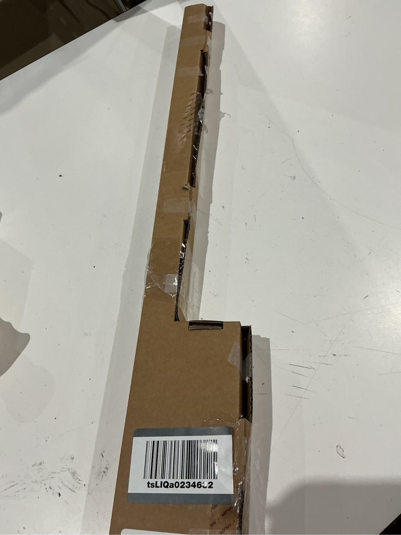 Condition photo showing As Is for ivilon drapery window curtain rod - end cap style design 1 inch pole. 28 to 48 inch color warm gold 28 to 48 in.