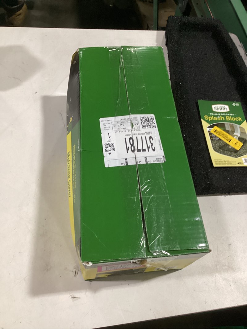 Condition photo showing As Is for john deere 48-in tractor or zero-turn radius mower (ztr) mulch kit