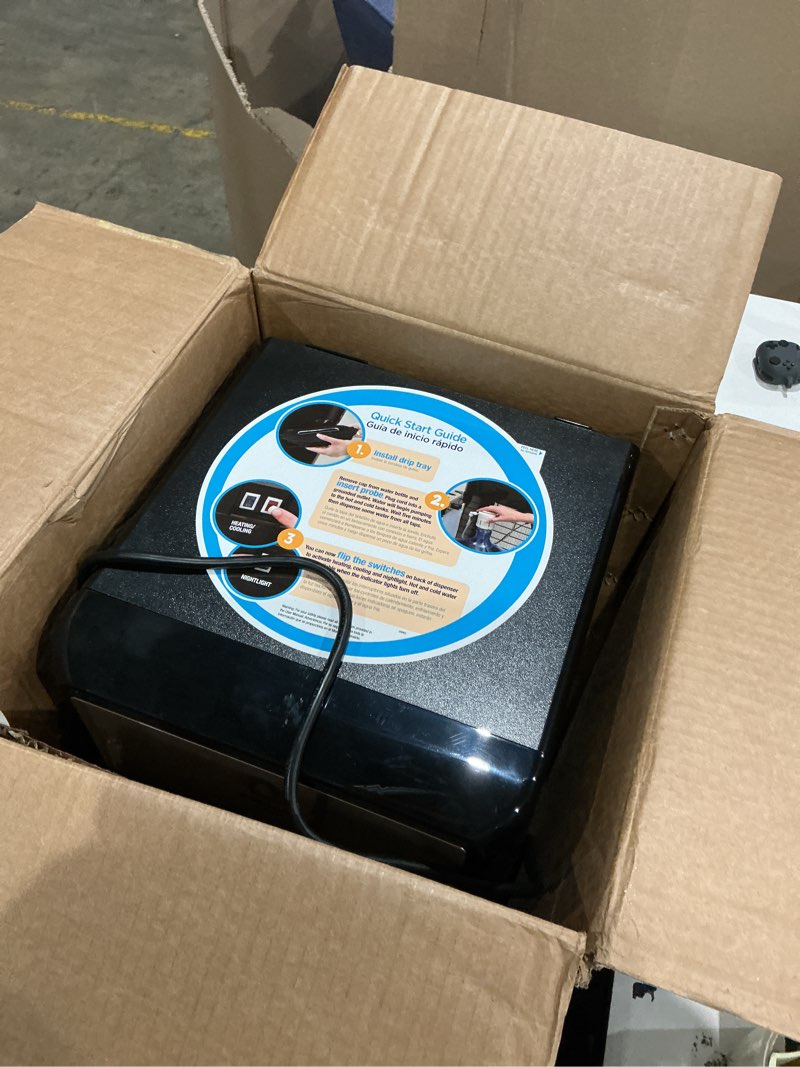 Condition photo showing As Is for primo bottom load stainless steel water cooler