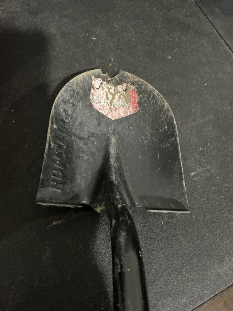 Condition photo showing As Is for craftsman 45-in wood handle digging shovel