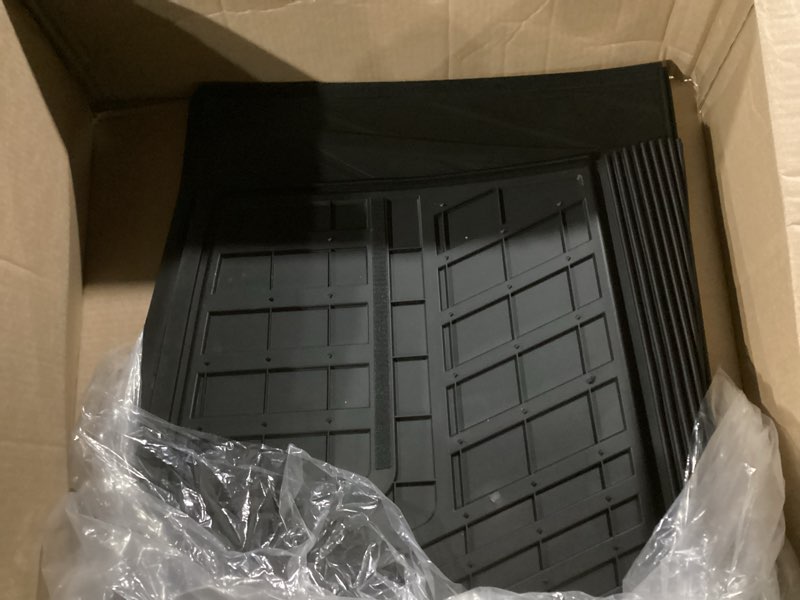 Condition photo showing Good Condition for lasfit cargo mat with backrest mat for honda pilot 2023 2024 2025 2026, split & one-piece foldable seating tpe custom fit trunk mat cargo liner with seatback mat accessories, black 3?for honda pilot | 2023-2026 | trunk mat