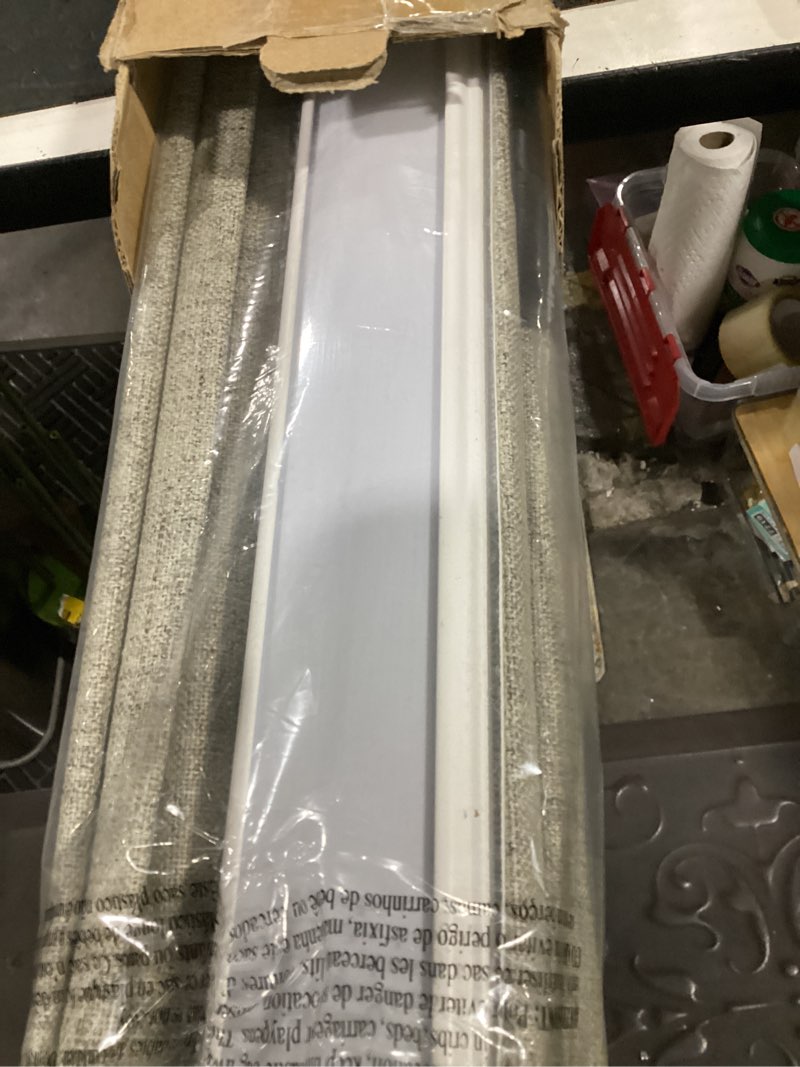 Condition photo showing Good Condition for joydeco cordless roman shades, linen fabric window blinds, thermal insulated blackout blinds, room darkening shades for indoor windows, easy to install, 36" w×75" h, linen linen 36"w x 75"h