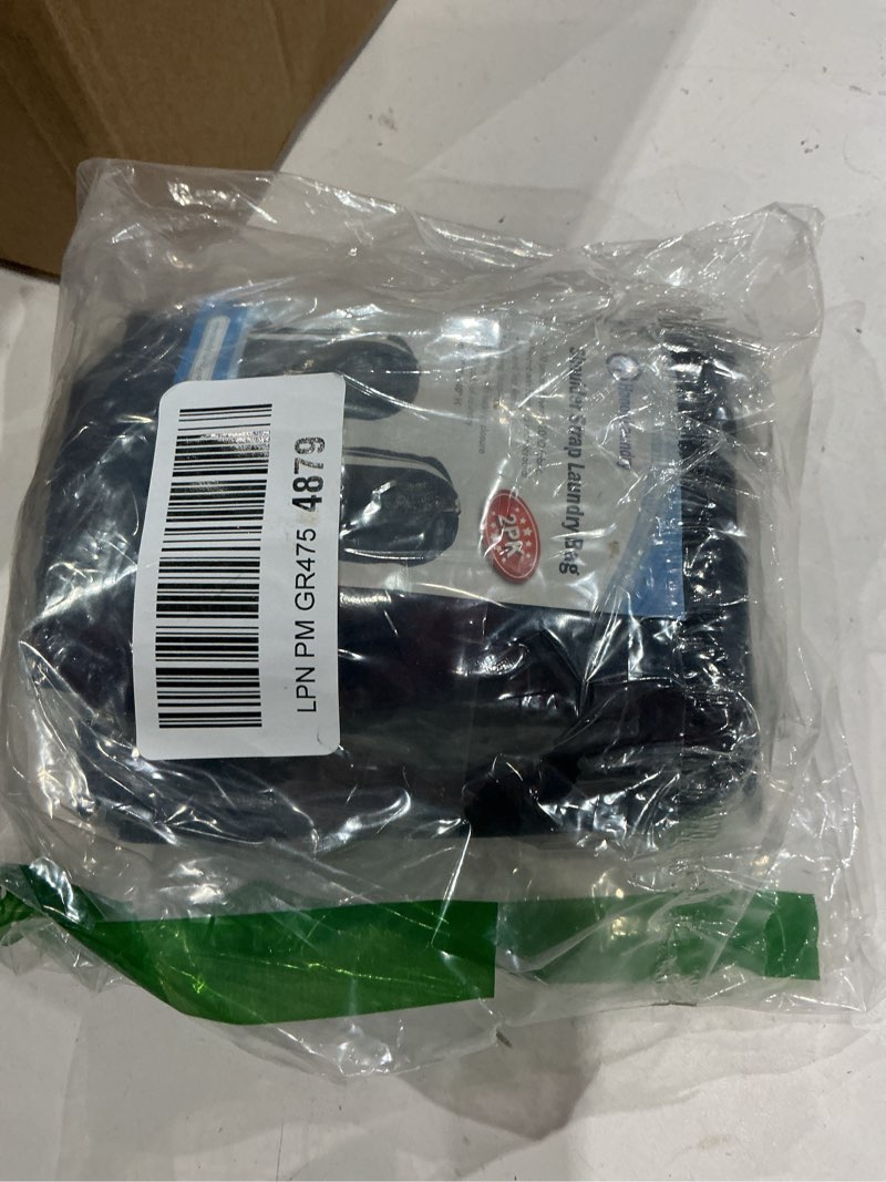 Condition photo showing Good Condition for laundry bag shoulder strap extra large - 2-pack drawstring locking closure, durable material, heavy duty stitching, hands free carrying - perfect college dorm (black, 30" x 40") black 2-pack