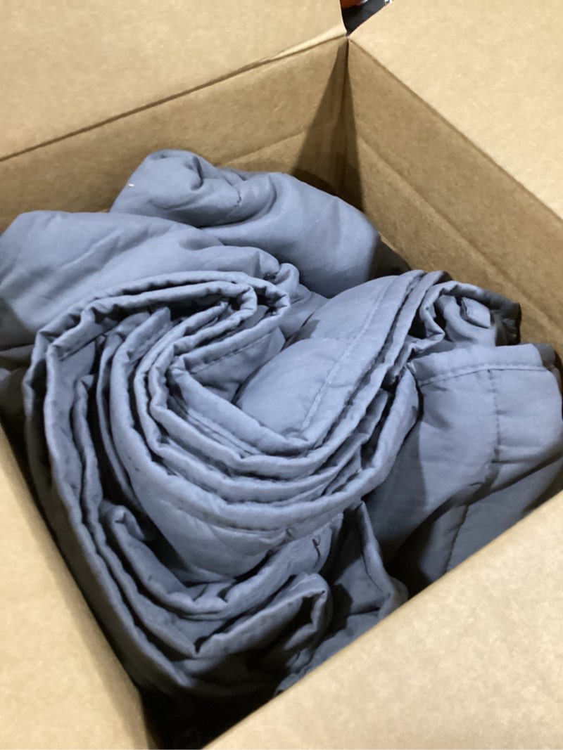 Condition photo showing Good Condition for Smart Queen Weighted Blanket for Adults,(60"x80",20lbs Grey) Full Size Soft Cooling Heavy Blanket for Sleeping, Breathable Blanket with Glass Beads Perfect for 190-210 lbs,All Season,Machine Washable 60" x 80" | 20lbs