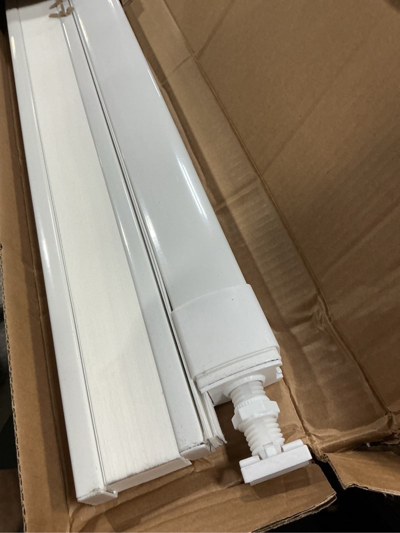 Condition photo showing Good Condition for lazblinds no tools no drill cordless cellular shades, top down bottom up (tdbu) honeycomb shades for home, light filtering thermal insulation blinds for windows, 52" w x 64" h, white light filtering - white 52" w x 64" h