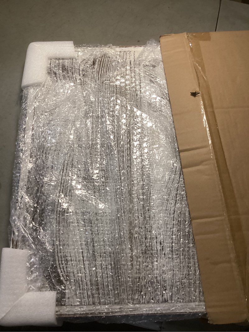 Condition photo showing Good Condition for gurfuy extra large square ottoman table tray 20" - rustic wooden serving tray for farmhouse decorative oversized coffee table trays living room kitchen counter breakfast white 20" x 20" x 1.6" white