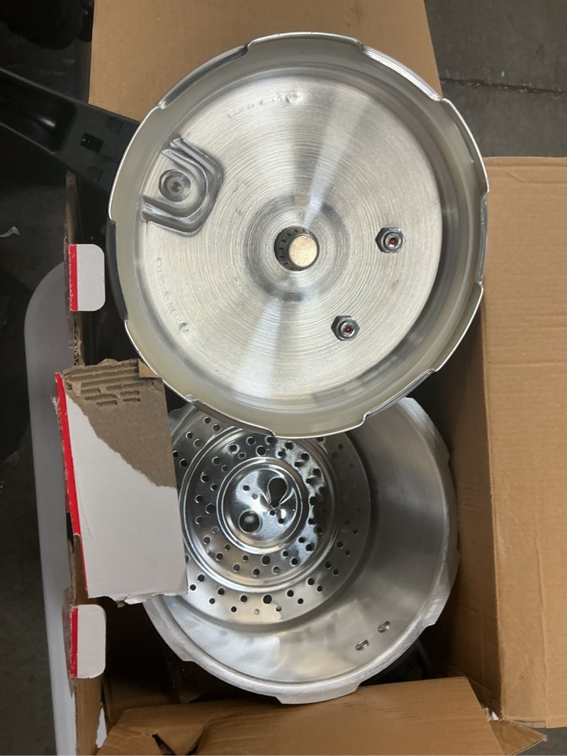 Condition photo showing Good Condition for MAGEFESA Avant 6.2-Quart Aluminum Pressure Cooker, Compatible with Gas, Electric & Ceramic Stoves, Stovetop Pressure Canner with Trivet 6.2 Quarts