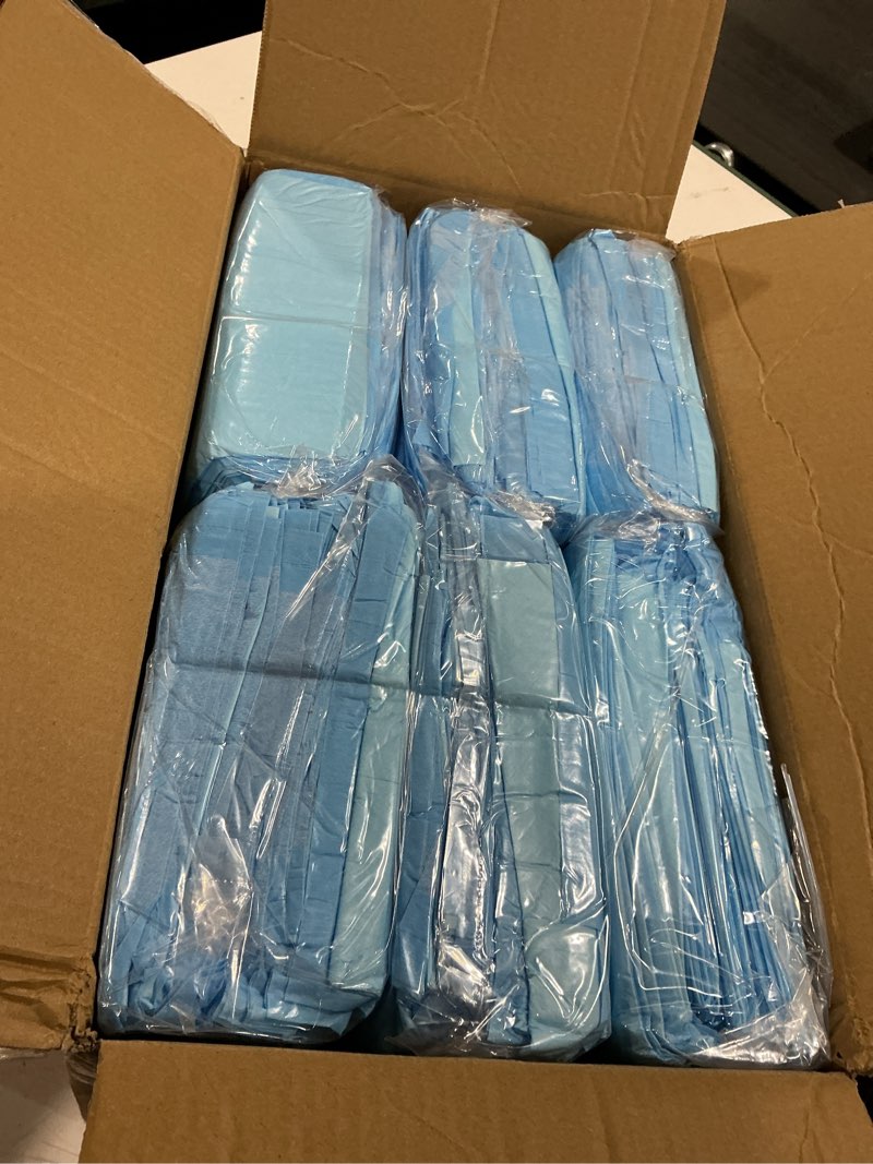Condition photo showing Good Condition for medline disposable chucks pads, 23 x 36 inches (pack of 150), ultra-light absorbency pee pads for surface protection, disposable diaper changing pads for baby, puppy pads for dog potty training 23" x 36" (150 count)